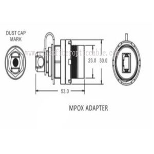 Dustproof Outside Fiber Optic Patch Cables With SC LC MPO Connector Adapter IP67