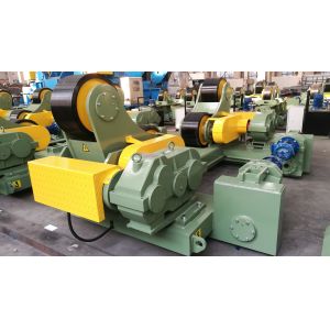 Electric Traversing Self Aligned Welding Roller Bed 100t Weld Rotator Rubber