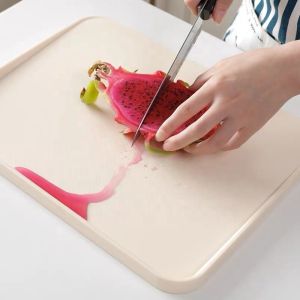 PP Reversible Large Kitchen Chopping Board with Easy Grip Handle and Deep Juice
