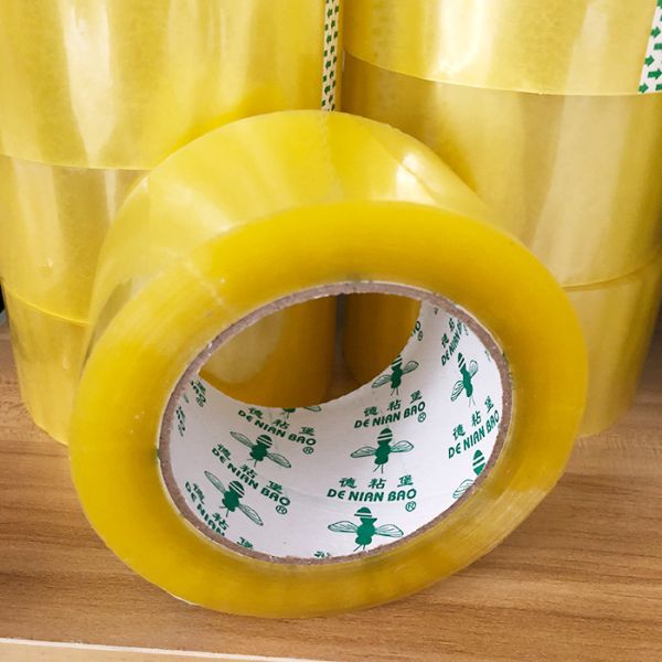 Transparent Yellow Customized Adhesive Tape For Carton Sealing Tape