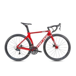 China Lightweight 700*25C Carbon Fiber Road Bike with SUGEK-11S Freewheel and Shimano Groupset on sale
