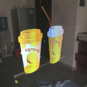 100um Clear Rear Projection Film 3D Holographic 30m Length For Window Store