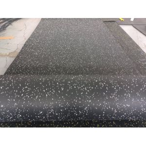 Pure Color EPDM DOT 12mm Recycled Rubber Rolls Matting for Commercial Gym and