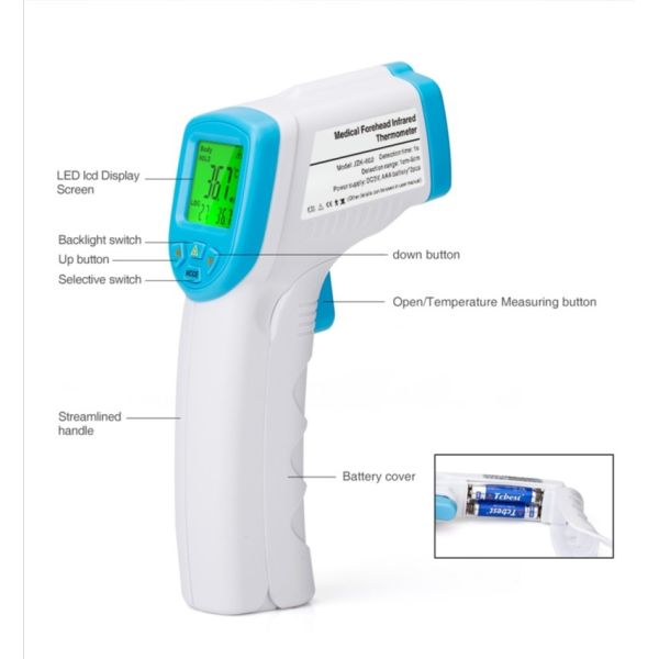 Quality Quick Testing Non Contact Infrared Digital Thermometer Handheld For Forehead wholesale