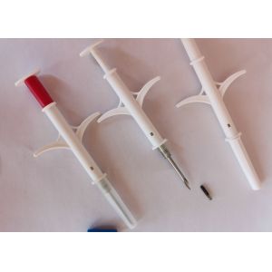 China Sharp Tip Injectable Microchips Syringe For Livestock MSDS Certificate on sale