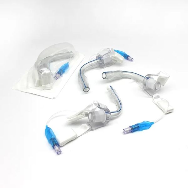 CE ISO Reinforced Tracheostomy Tube cuffed And Non Cuff Plain Tracheostomy Tube
