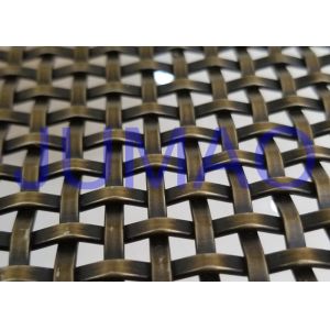 8 Mm Unique Bronze Decorative Wire Mesh Cabinet Insert Architectural Doors