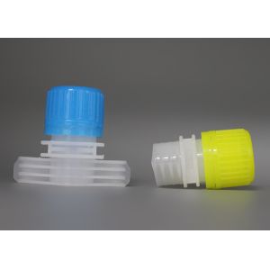 Custom PP Plastic Spout Caps With Double Gaps 16mm For Stand Up Pouch