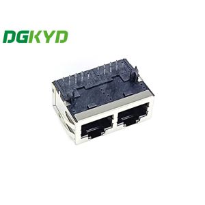 Double Port 100M Integrated Rj45 Transformer 8Pin RJ45 Network Interface
