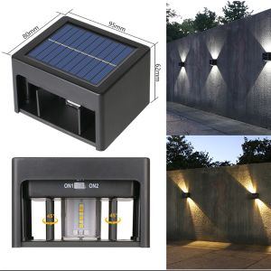 China Powered IP65 Waterproof Solar Wall Light Lamp Pathway Decking Street For Landscape on sale