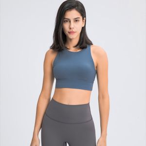 Wholesale High Neck Triangle Hollow Back Custom Compression Sports Bra Yoga Bra