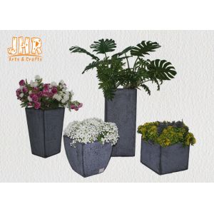 Multi Color Clay Plant Pots Fiberclay Flower Pots Round Pot Planters Garden Pots White Black Gray