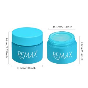 REMAX Empty PET 50g Blue Screw Cap Cream Jar Fast Delivery Logo Customizable