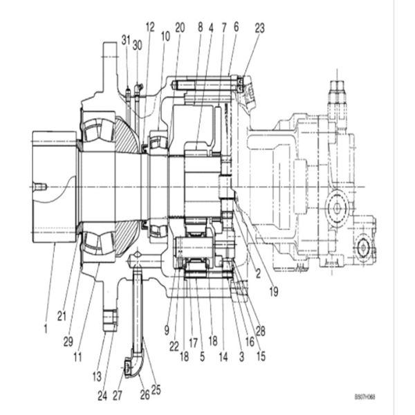 SK200-8 SK210-8 Kobelco Excavator YN32W00022F1 YN15V00035F1 Swing Gearbox