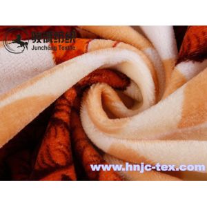 75D/144F Custom solid short plush super soft minky velboa blanket fabric for