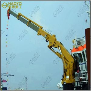 China Knuckle Boom Boat Provision Ship Deck Crane on Ship Marine Ship Crane on sale