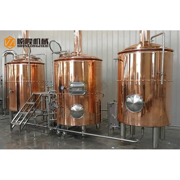 Three Vessles Beer Brewing Kit 2000L Brewhouse With 8 Units Of Fermenters