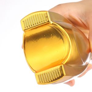 500ml Electrated Sparkling Wine Champagne Glass Bottle with Metal Labels by