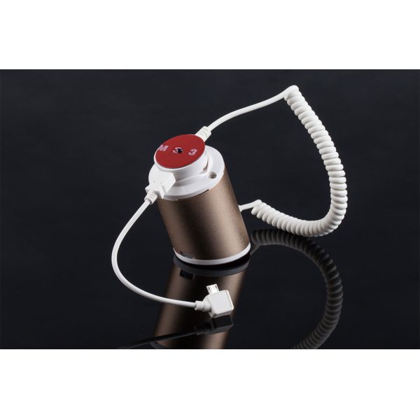 COMER mobile alarm holders with charger function security antitheft display