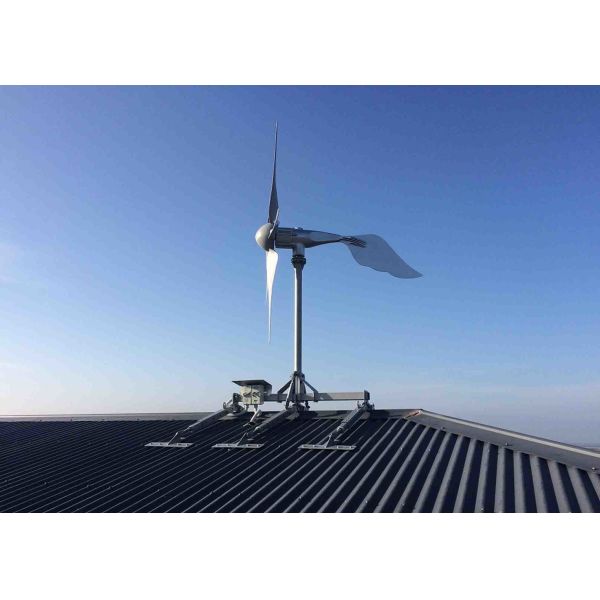 1500w 120v On Grid Wind Turbine System With Wall Fixation Pole , PWM Controller