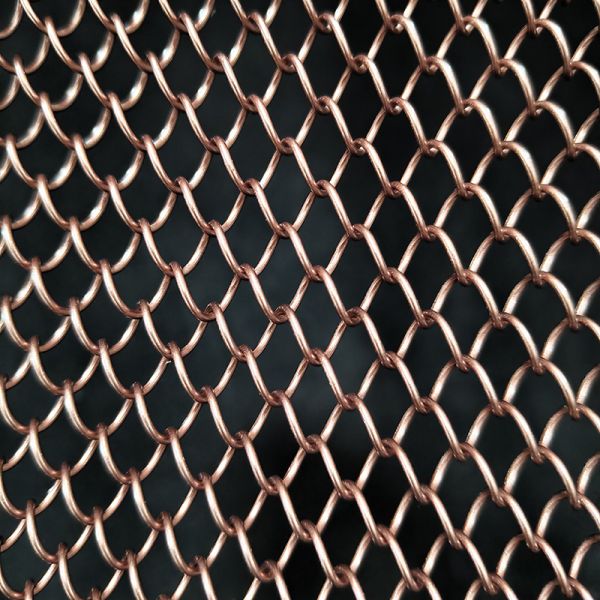 Quality  Metal Mesh Curtain Bronze finish Hanging Wire Mesh Room Dividers For Ceiling wholesale