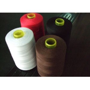 Black Polyester Coats Sewing Thread High Tenacity , Small Cones