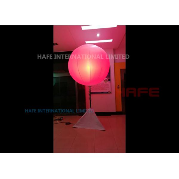 DMX Colored Inflatable Lighting Decoration Glow Balloons In Red Pink Yellow Orange 16 Colors