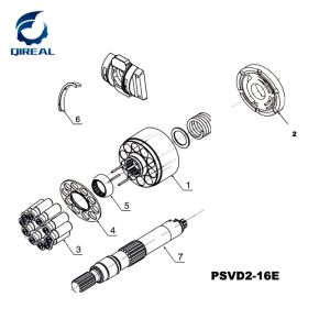 China Hydraulic Pump Parts PSVD2-13E PSVD2-16E PSVD2-17E PSVD2-19E PSVD2-21E PSVD2-26E PSVD2-27E PSVD2-57E on sale