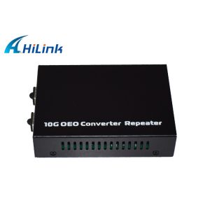 80KM SFP+ To SFP+ 10G OEO Converter With 3R Repeater Function