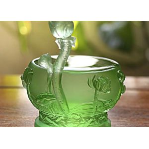 China Lucky Feng Shui Transparent 40mm Crystal Ball Ornaments on sale