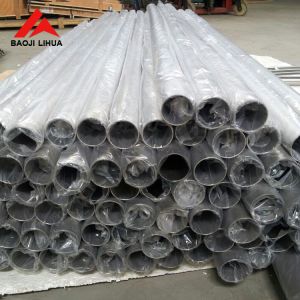 Round Polished Titanium Hollow Tube With Hardness HV200