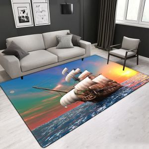 Cheap Quality Polyester fibers living room center area rug customized pattern &amp; size &amp; thickness for sale