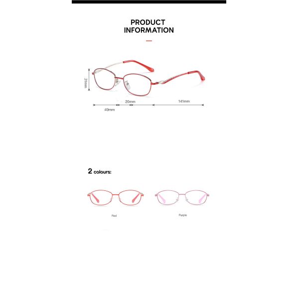 Colorful Full Frame Reading Glasses Cute Readers For Women Anti Blue Light