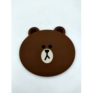 Cheap Fashion Design Soft Silicone Toys Drink Coasters Bear Shape Molding for sale