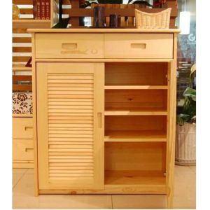 Strong Nail Holding MDF Shoe Rack , OEM Service Modern Wooden Shoe Organizer