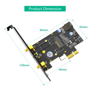 M.2 Key A to PCIe X1 Adpater The Perfect Solution for Faster WiFi Speeds