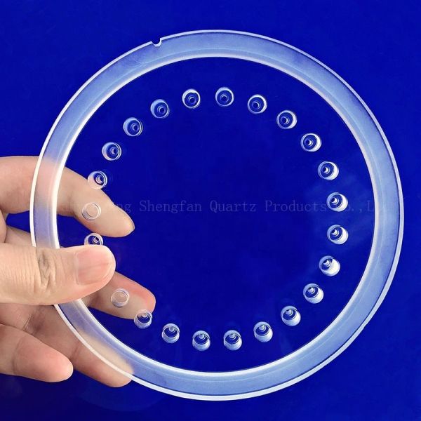 Quality Custom Quartz Glass Step Sheet / Punch Sheet High Temperature wholesale