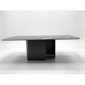 China Italian Modern Furniture Dining Table Sets Luxury 6 Chairs Sintered Stone Ceramic Marble Dining Table Set on sale