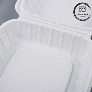 Disposable Transparent Plastic Clamshell Takeout Containers for Restaurants