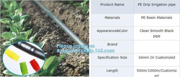 Quality Non toxic odorless PE drip irrigation pipes for drip watering system,PE drip irrigation pipe with low price,drip irrigat wholesale