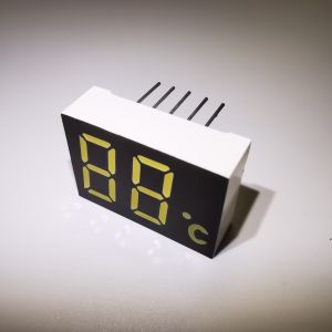 2 Digit 7 Segment LED Display Ultra Bright White LED Color 120-140mcd Luminous