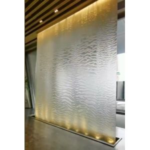 7x7 Anodized Metal Coil Drapery High Strength With Rails / Fittings