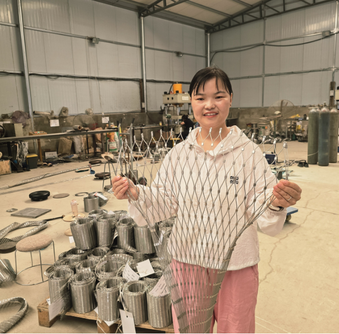 Zoo Enclosure Flexible 1mm Anti Drone Netting Stainless Steel Wire Rope Safety Mesh