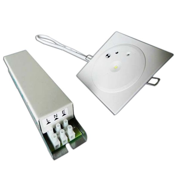 Quality Ceiling Recessed Chargeable  Emergency Light 1*3W SMD White LED wholesale