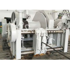 Stationary Spooling Device Winch , Vertical Lifting Machinery Windlass Anchor