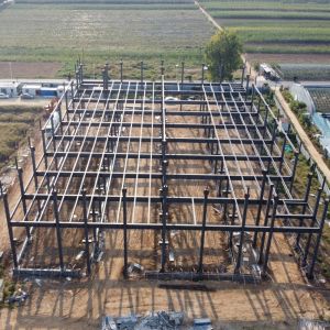 Prefab Steel Structure Beer Processing Plant with H-Section Beams
