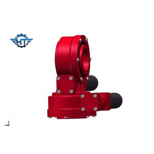 SDE5 Self Lock Dual Axis Slew Drive Gearbox With Electric Planetary Gear Motors