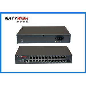 China Metal Shell 24 FE Ports MDU ONU , Black Color EPON ONU For Broadband Access on sale