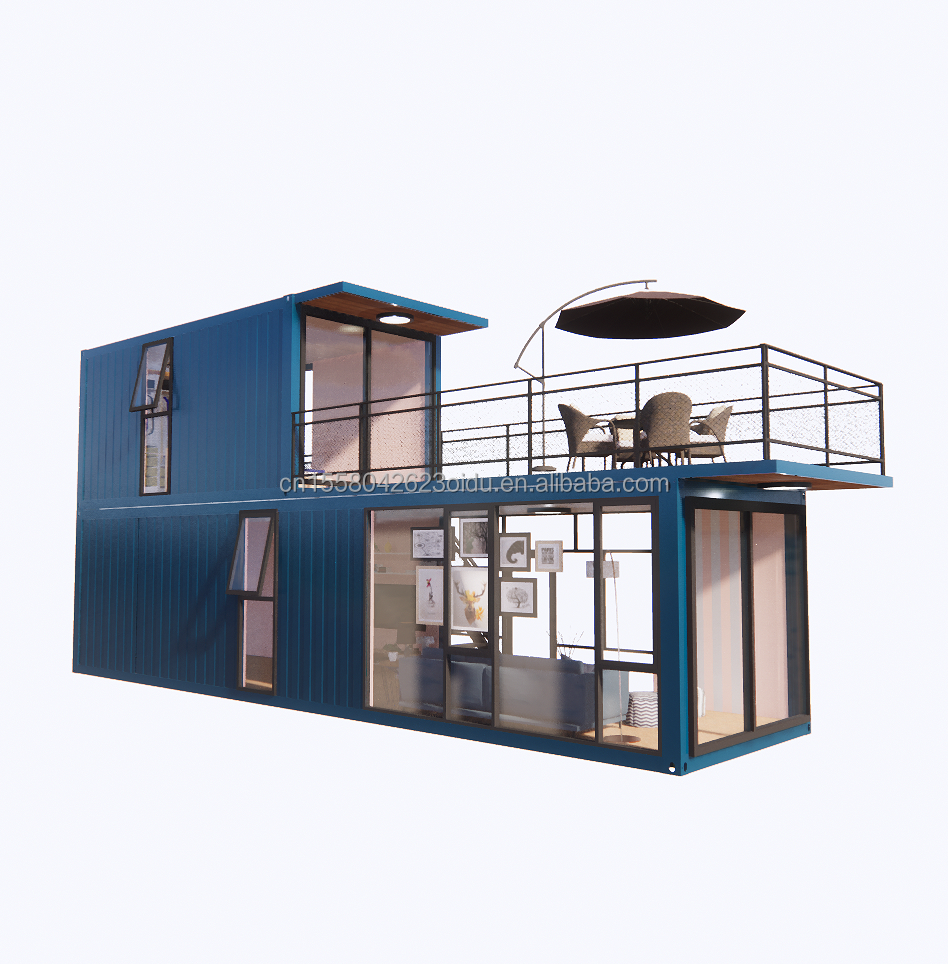 Hotel Prefab Modular Steel Container Homes Sentry Box Mobile Container House 20ft 40ft