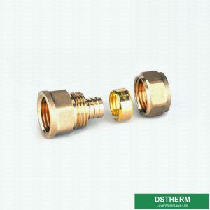 Brass Color Male Threaded Coupling Pex Fittings Customized Designs And Weight